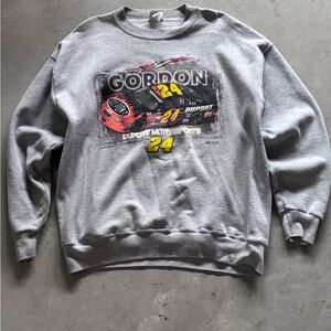 Chase Authentics Gray Racing Crewneck Sweater